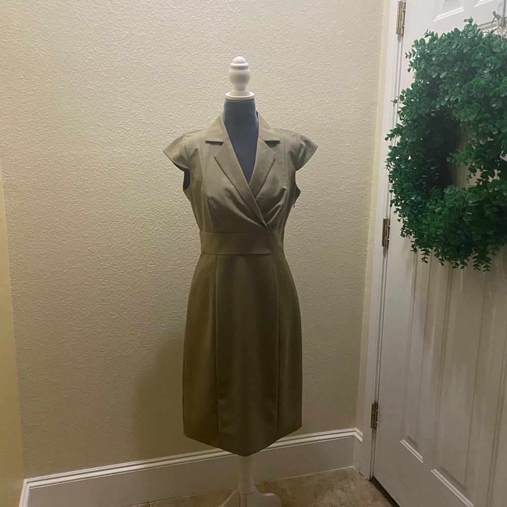 NWOT CAlLVIN KLEIN mocha (light brown) dress